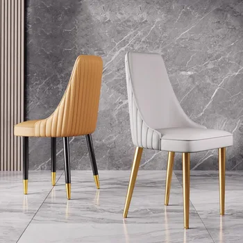 Šiaurės Dizaineris Valgomojo Kėdės Patogiai Aukso Kojos Unikalus Lounge Kėdės, Aišku, Nemokamas Pristatymas Meubles De Salonas, Namų Apyvokos Daiktai