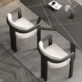 Šiaurės Prabangių Medžio masyvo Valgomojo Kėdės Dizaineris Namų Restoranas Atlošas, Valgomojo Kėdės, Modernaus High-end Laisvalaikio Tyrimas Kėdė